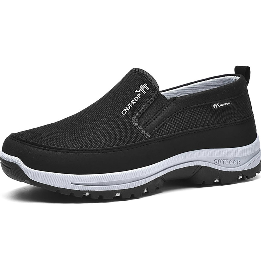 Men's Black Slip-On Shoes